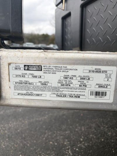 2016 FEATHERLITE MFG. 3110-0020 Base